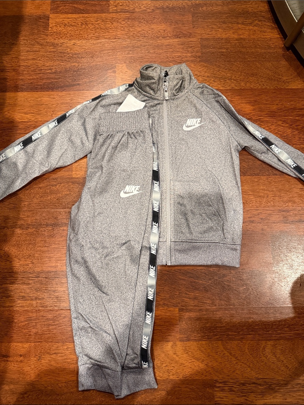 Nike Gray Kids Logo Track Jacket & Joggers Set